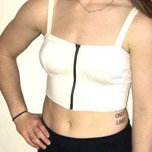 Black & White Crop Tank